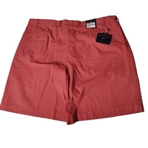 Bills Khakis Men Model 2 Pleated Shorts 46 (45"x9" Actual) Weathered Red USA NWT